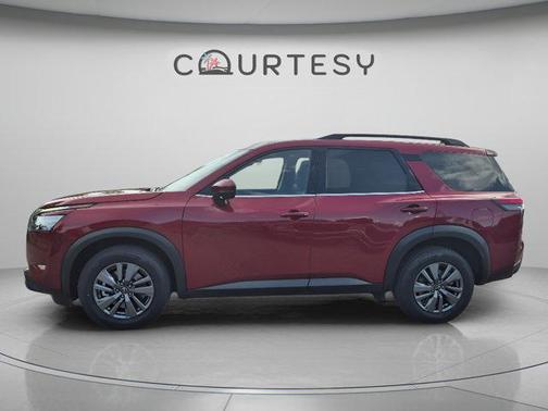 Scarlet Ember 2024 Nissan Pathfinder SV