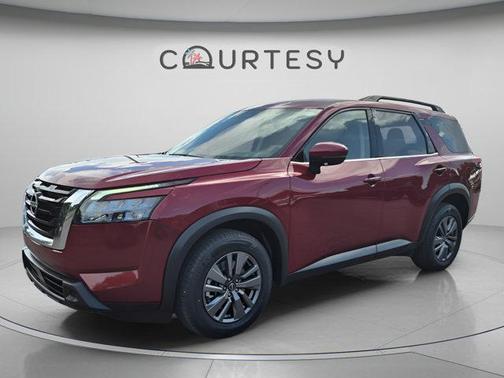 Scarlet Ember 2024 Nissan Pathfinder SV