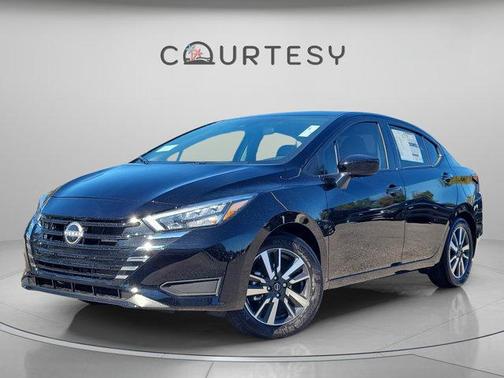 Black 2025 Nissan Versa 1.6 SV