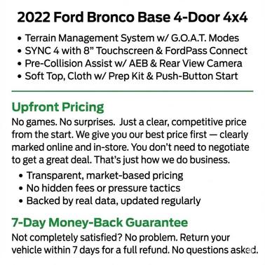 2022 Ford Bronco SPORT UTILITY