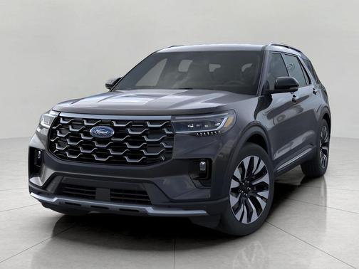 Agate Black Metallic 2026 Ford Explorer Platinum