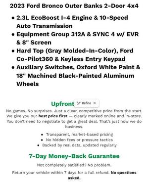 2023 Ford Bronco Outer Banks