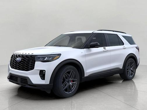 Star White Metallic Tri-Coat 2026 Ford Explorer ST-Line