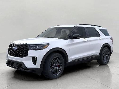 Star White Metallic Tri-Coat 2026 Ford Explorer ST-Line