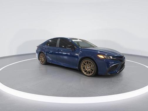 Reservoir Blue 2024 Toyota Camry Hybrid SE
