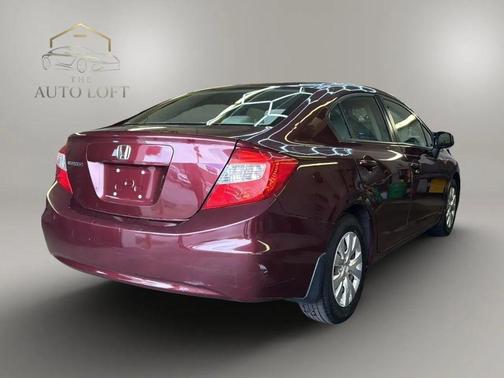 Maroon 2012 Honda Civic LX