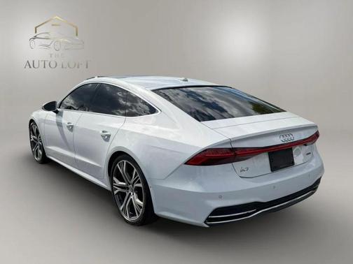 White 2019 Audi A7 55 Premium