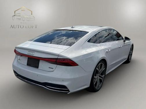 White 2019 Audi A7 55 Premium
