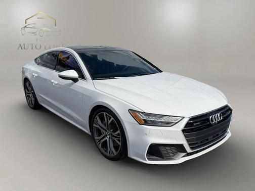 White 2019 Audi A7 55 Premium