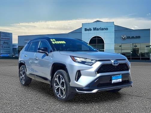 Silver Sky Metallic/Midnight Black Metallic 2024 Toyota RAV4 Prime XSE