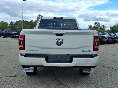 Pearl White 2021 RAM 3500 Limited Mega Cab 4x4 6'4' Box