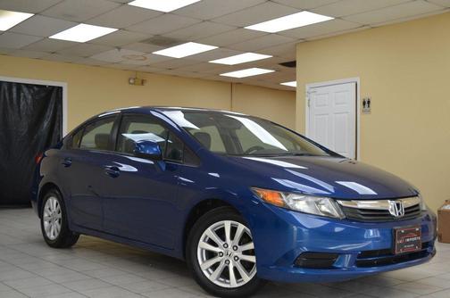 Blue 2012 Honda Civic EX-L