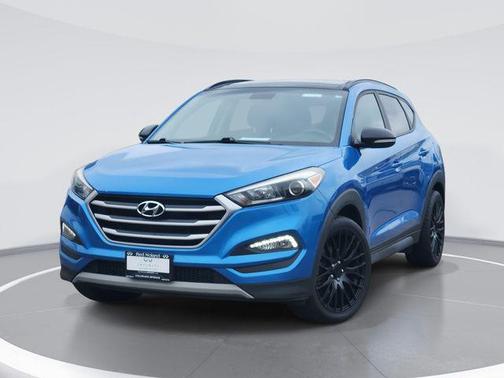 Caribbean Blue 2017 Hyundai TUCSON Night