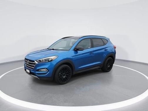 Caribbean Blue 2017 Hyundai TUCSON Night