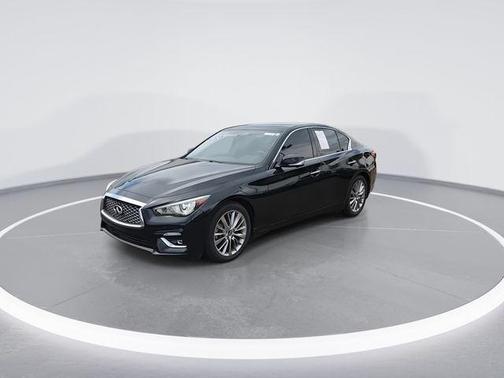 Black Obsidian 2024 INFINITI Q50 3.0t LUXE