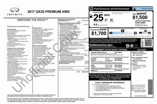 2017 INFINITI QX30 Premium