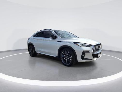 Majestic White 2023 INFINITI QX55 SENSORY