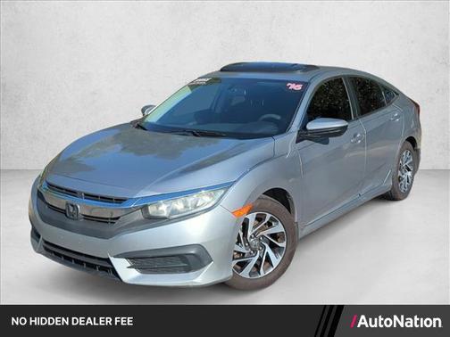 Blue 2016 Honda Civic EX