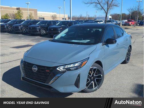 Atlantic Gray Metallic/Super Black 2025 Nissan Sentra SR Sedan