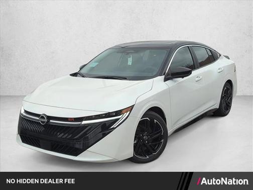 Aspen White Tricoat/Super Black 2026 Nissan Sentra SR