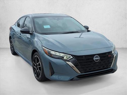 Atlantic Gray Metallic/Super Black 2025 Nissan Sentra SR