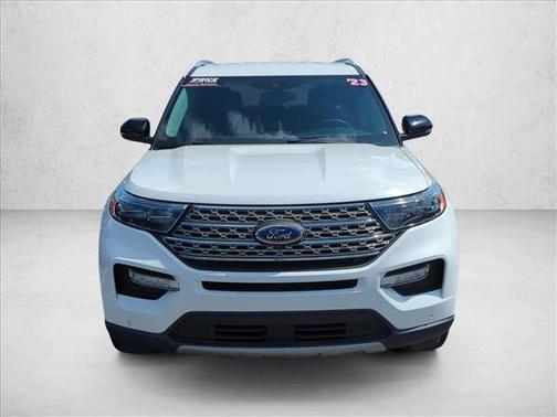 Star White Metallic Tri-Coat 2023 Ford Explorer Limited