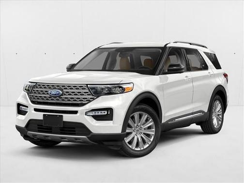 Star White Metallic Tri-Coat 2023 Ford Explorer Limited