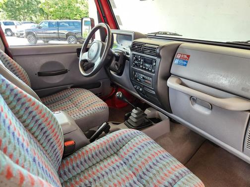 Flame Red 1997 Jeep Wrangler Sport