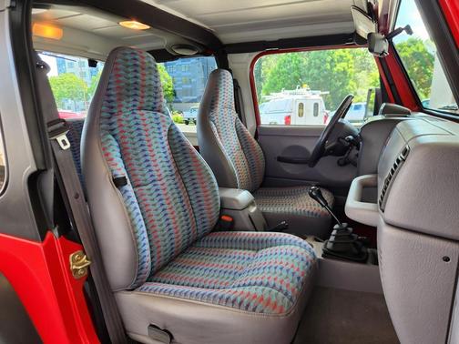 Flame Red 1997 Jeep Wrangler Sport