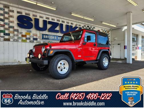 Flame Red 1997 Jeep Wrangler Sport