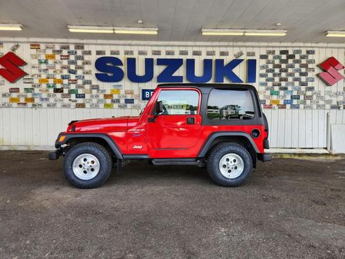 Flame Red 1997 Jeep Wrangler Sport