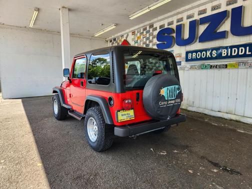 Flame Red 1997 Jeep Wrangler Sport