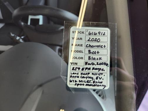 2020 Chevrolet Bolt EV FWD LT