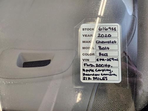 2020 Chevrolet Bolt EV FWD Premier