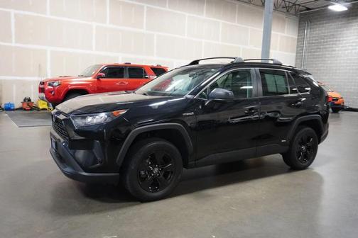 Midnight Black Metallic 2021 Toyota RAV4 Hybrid LE