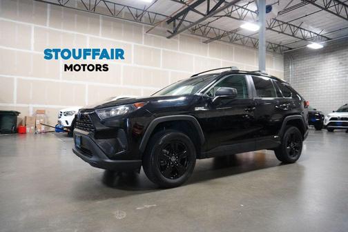 Midnight Black Metallic 2021 Toyota RAV4 Hybrid LE