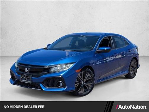 Aegean Blue Metall 2018 Honda Civic EX-L