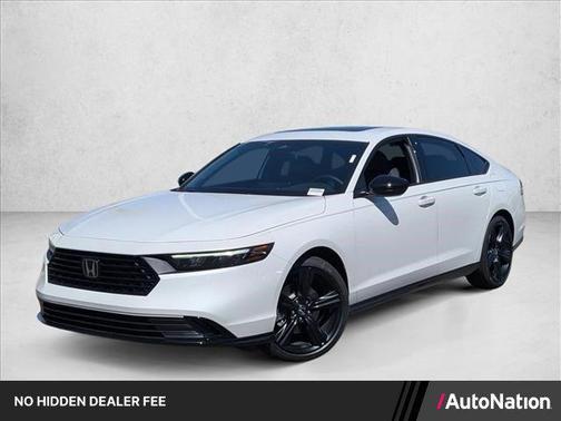 Platinum White Pearl 2026 Honda Accord Hybrid Sport-L