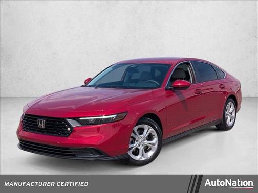 Radiant Red Metallic 2025 Honda Accord LX 1.5T