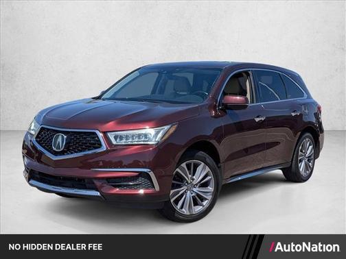 Dark Cherry Pearl 2017 Acura MDX 3.5L w/Technology Package