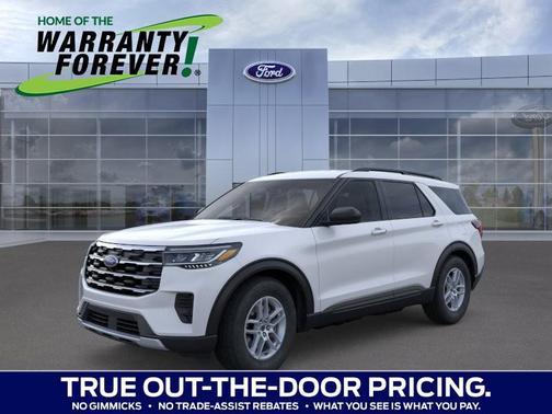 SPACE WHITE METALLIC 2026 Ford Explorer Active w/200A Pkg