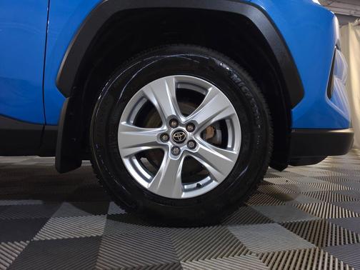 Blue Flame 2021 Toyota RAV4 Hybrid LE