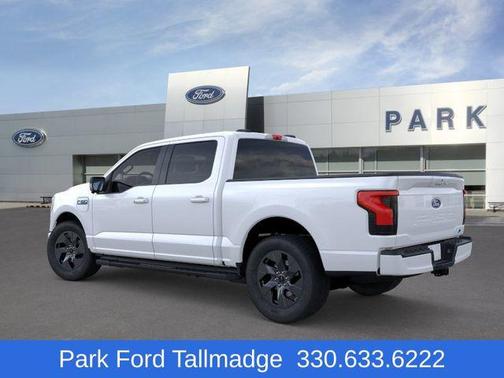 Space White Metallic 2025 Ford F-150 Lightning Flash