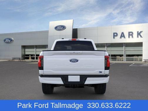 Space White Metallic 2025 Ford F-150 Lightning Flash
