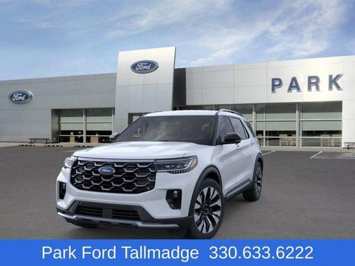 Space White Metallic 2026 Ford Explorer Platinum