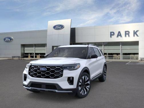 Star White Metallic Tri-Coat 2026 Ford Explorer Platinum