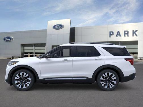 Star White Metallic Tri-Coat 2026 Ford Explorer Platinum