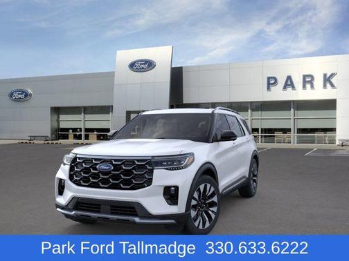 Star White Metallic Tri-Coat 2026 Ford Explorer Platinum