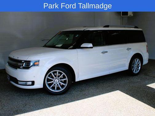 White Platinum Metallic Tri-Coat 2014 Ford Flex Limited