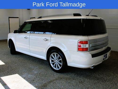 White Platinum Metallic Tri-Coat 2014 Ford Flex Limited